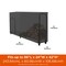 Modern Leisure Monterey 8ft Log Rack Cover, 96 in. L x 24 in. W x 42 in. H, Black 3034 - alternate 7